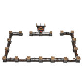 Grilles de parc 40K – set de grilles basses modulaires représentant des vestiges de parc pour décors urbains Warhammer 40K