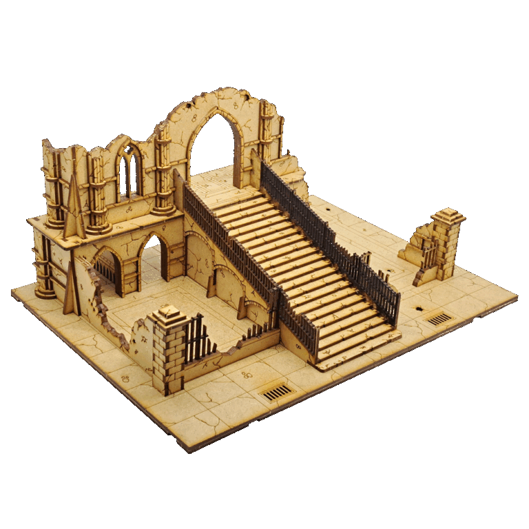 Collection of scenery for sci-fi gothic wargames