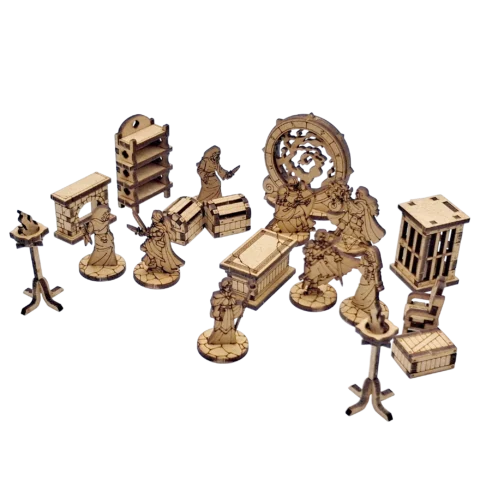 Collection de décors et figurines pour JDR