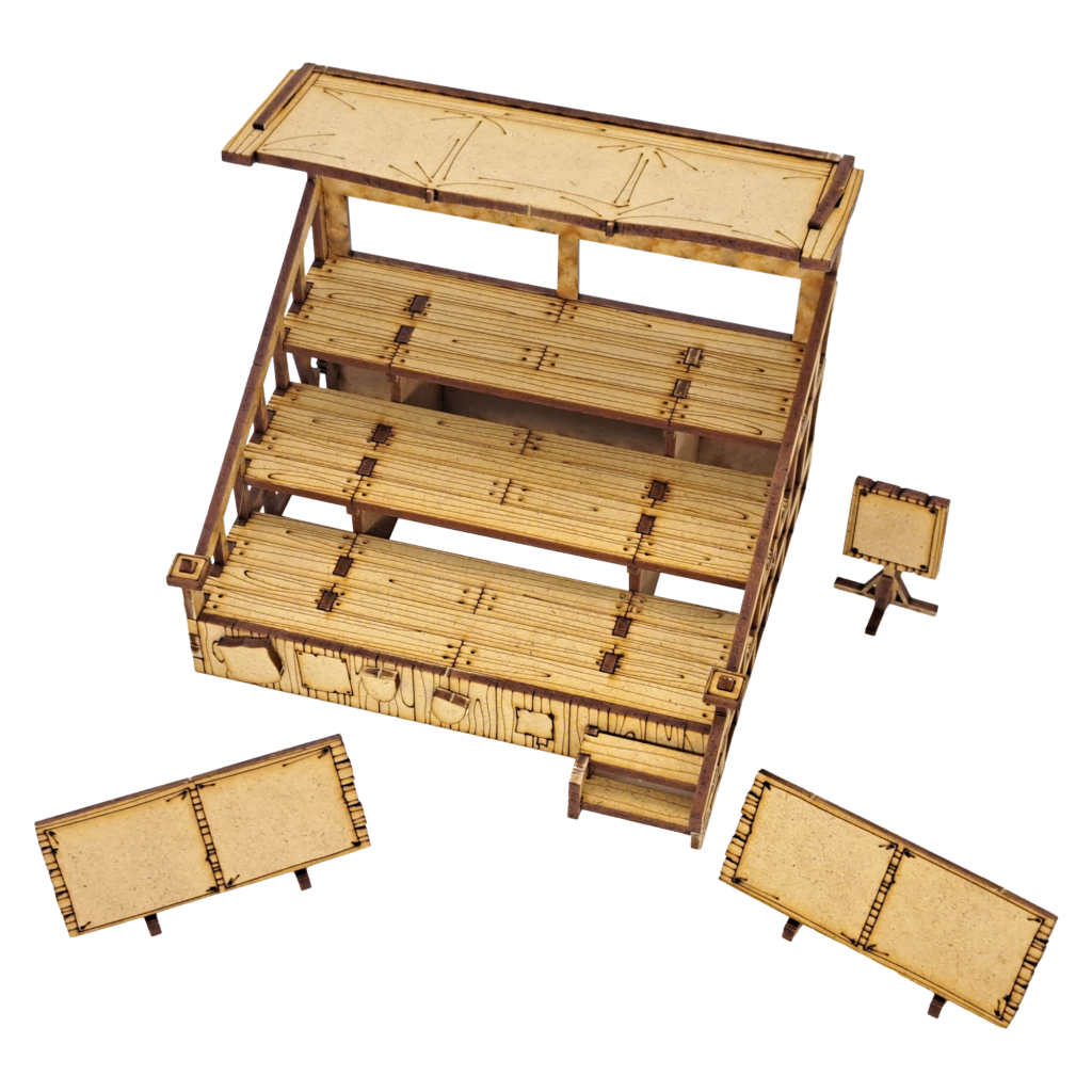Gradins Blood Bowl MDF - MDF Blood Bowl Bleachers