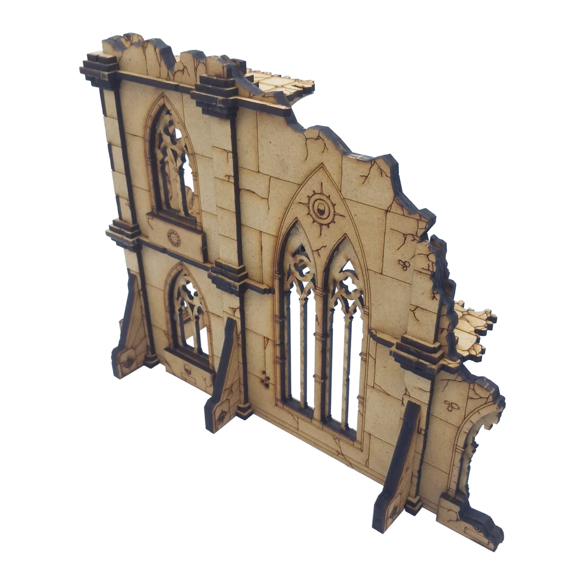 Strategium 40K MDF – centre de commandement gothique en ruines des Forces de Défense Planétaires pour Warhammer 40,000