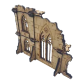 Strategium 40K MDF – centre de commandement gothique en ruines des Forces de Défense Planétaires pour Warhammer 40,000