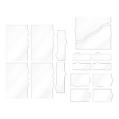 Zones de terrain transparentes 40K – gabarits en Plexiglas transparent pour délimiter les zones de décors sur une table Warhammer 40,000