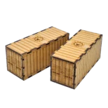 Conteneurs 40K – set de deux conteneurs industriels pour décors Warhammer 40,000 compatibles V11