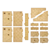 Zones de terrain 40K en MDF – gabarits en MDF pour délimiter les zones de décors sur une table Warhammer 40,000