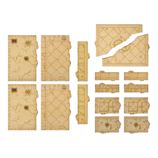 Zones de terrain 40K en MDF – gabarits en MDF pour délimiter les zones de décors sur une table Warhammer 40,000