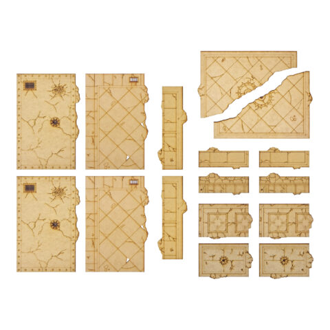 Zones de terrain 40K en MDF – gabarits en MDF pour délimiter les zones de décors sur une table Warhammer 40,000