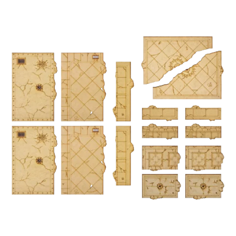 Zones de terrain 40K en MDF – gabarits en MDF pour délimiter les zones de décors sur une table Warhammer 40,000