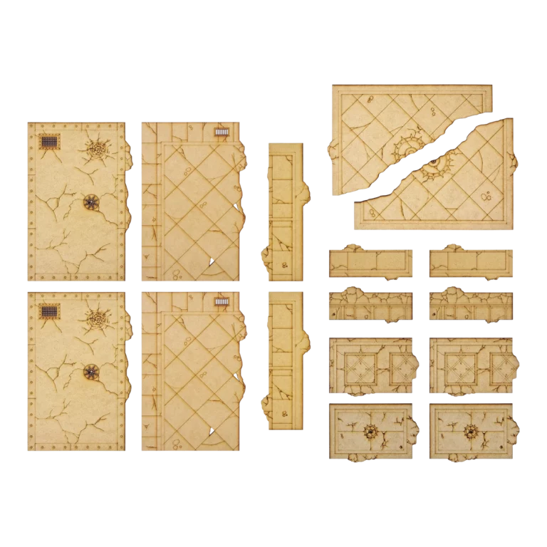 Zones de terrain 40K en MDF – gabarits en MDF pour délimiter les zones de décors sur une table Warhammer 40,000