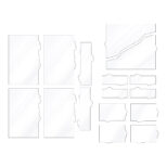 Zones de terrain transparentes 40K – gabarits en Plexiglas transparent pour délimiter les zones de décors sur une table Warhammer 40,000