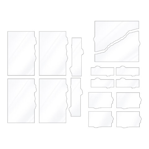 Zones de terrain transparentes 40K – gabarits en Plexiglas transparent pour délimiter les zones de décors sur une table Warhammer 40,000